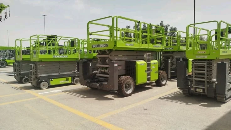 Scissor lift for rent: 8m, 10m, 12m, 14m, 16m, 18m