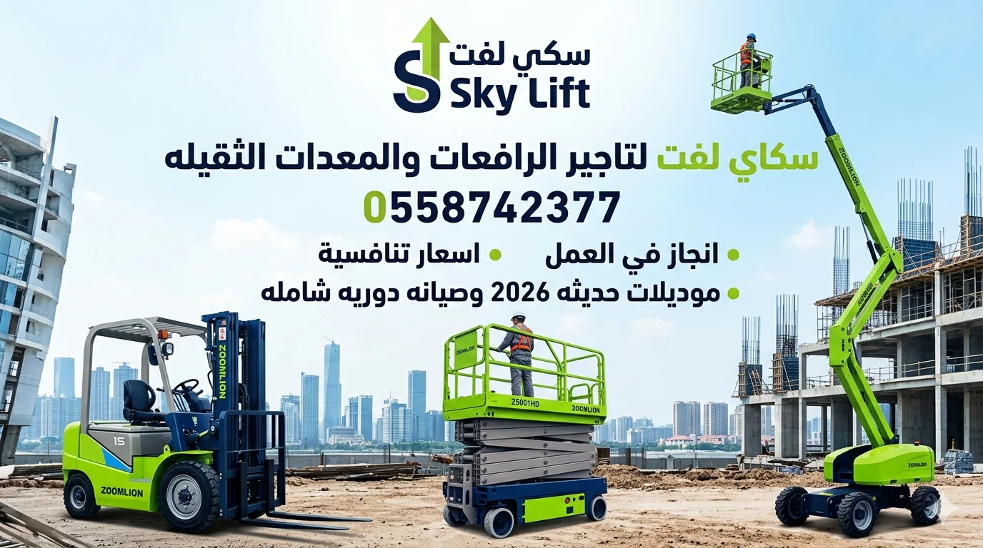 سيزر لفت للايجار في جده 12متر10متر // رافعات مقصيه للايجار في جده 12متر 10متر