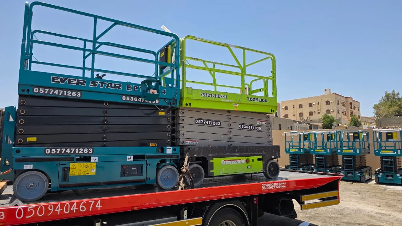 Electric scissor lifts are available for rental