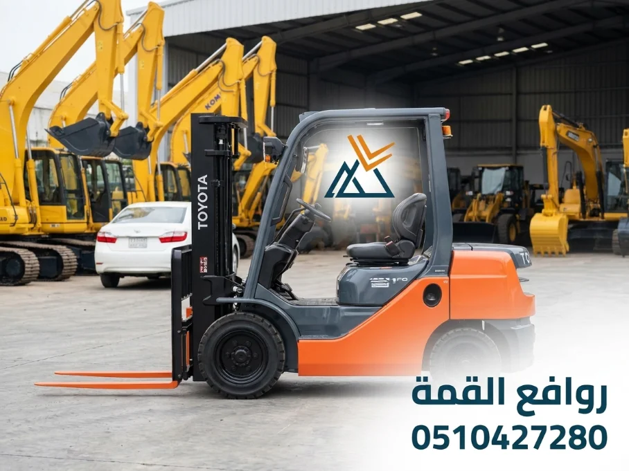 رافعة شوكية للإيجار – جميع الأحجام، تغطية لكل مناطق المملكة (forklift)