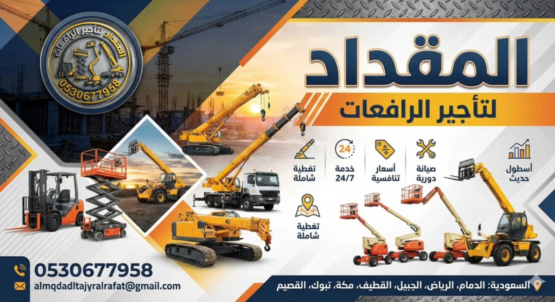 سيزرلفت مع مشغل للأيجار في الدمام | رافعة مقصية مع مشغل للإيجار في الرياض