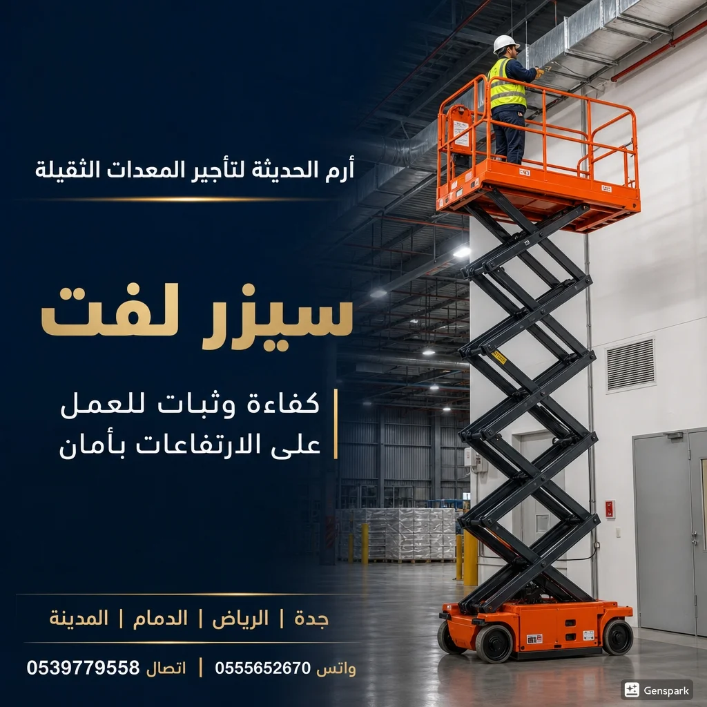 سيزرلفت# مان لفت# وفوركلف# ورافعات شوكيه# ومقصيه# وسطحات وكرينات# وببكات# وجي سي بي#  ايجارها شهري واسبوعي ويومي رقم التواصل 0555652670.. 0539779558