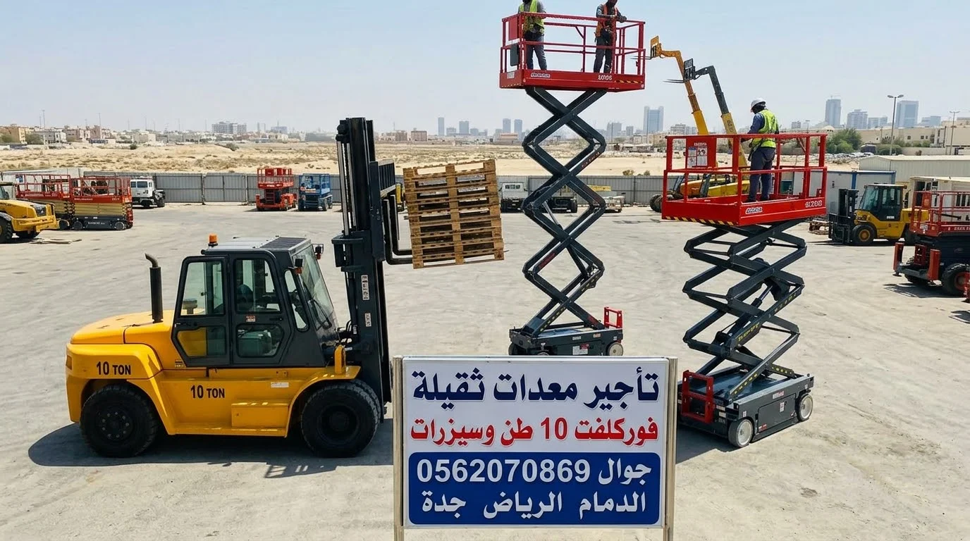 للأيجار سيزر لفت من 8متر الى22متر وتأجير جميع المعدات لتواصل 0562070869