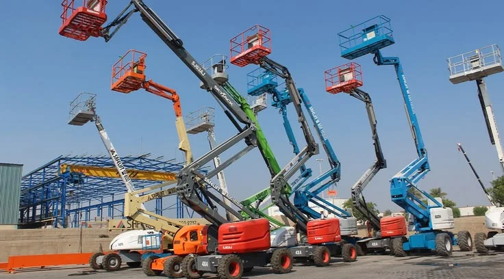 مان لفت للايجار رافعه ذراعيه ومفصليه للايجار Manlift for rent