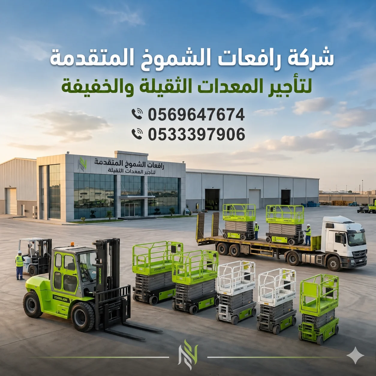 رافعات شوكية فوركليفت 10طن للايجار الرياض الخرج ومخرج 12 الاسكان