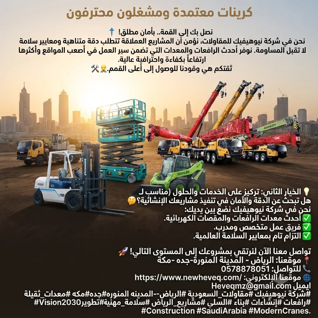 نيوهيفيك لتأجير المعدات الثقيلة والخفيفة