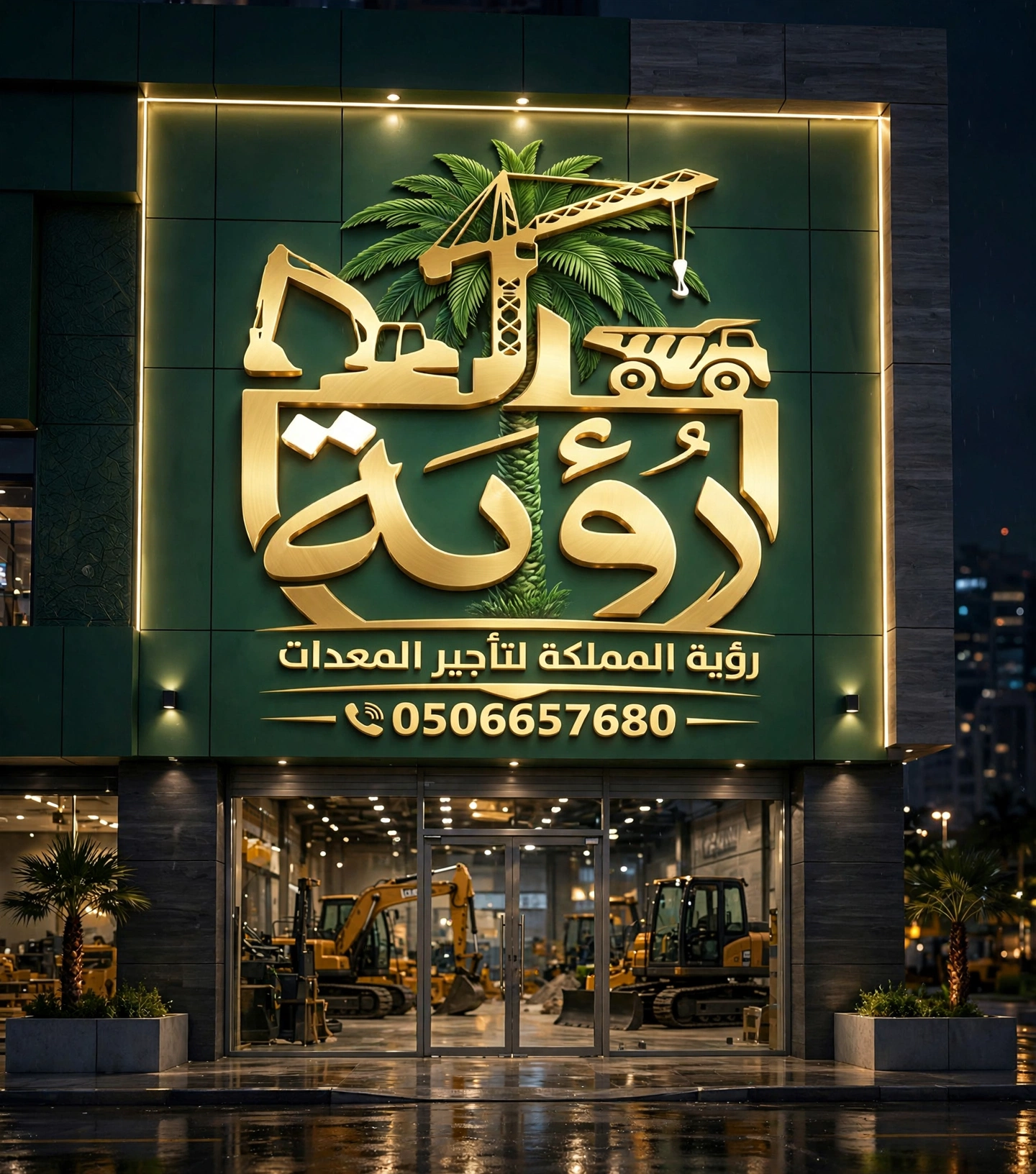 رؤية لتأجير المعدات